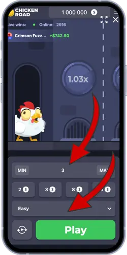 Chicken Road: Einsatz und Schwierigkeitsgrad einstellen